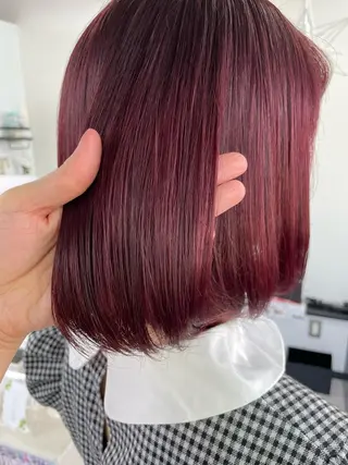カラー オノ アカネのヘアスタイル