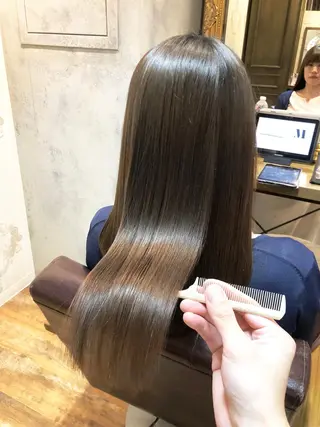 ミディアム カラー 髪質改善くすみカラー 🍀/石川大輔のヘアスタイル