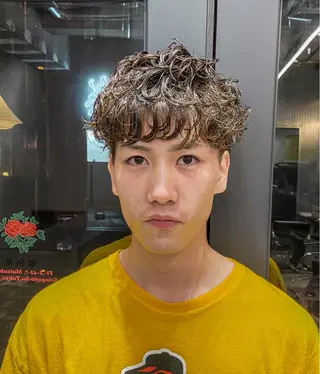 ショート パーマ メンズ FM【エフエム】HAVANA所属・💈圧倒的メンズ特化 明大前美容師💈のヘアスタイル