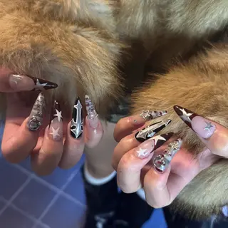 ロング 小川 柚香のネイルデザイン