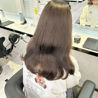 カラー *儚げ透明感🕊 赤み消し艶カラー🌿のヘアスタイル