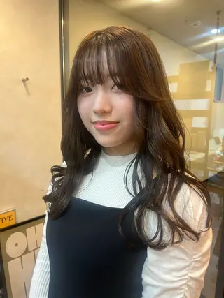 ロング カラー レイヤー/暖色/ 髪質改善/永礼芳果のヘアスタイル