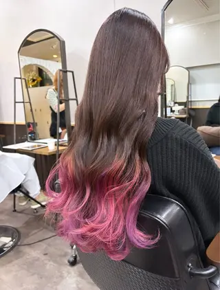 ロング カラー 🦄🩵YUNA 🩵🦄のヘアスタイル