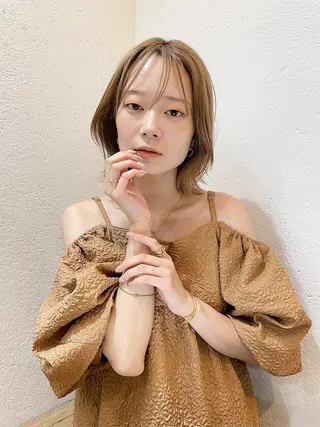 ショート カラー FERIA梅田🖤 透明感カラー🎀のヘアスタイル