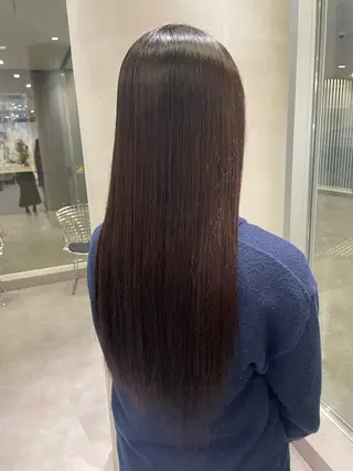 ロング 【パーマ/ブリーチ】 ヤマザキナナホのヘアスタイル
