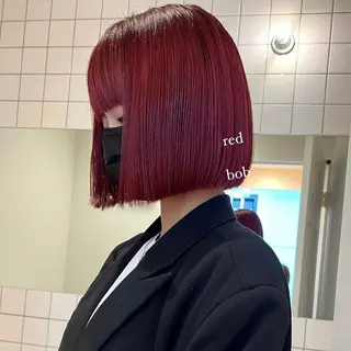 ミディアム カラー arisa/暖色 /伏見/レイヤーのヘアスタイル