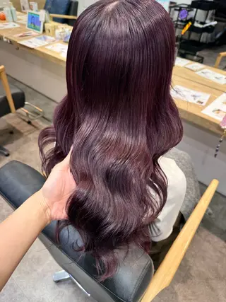 セミロング カラー 縮毛矯正/ブラウン カラー/ヘアメひふみのヘアスタイル
