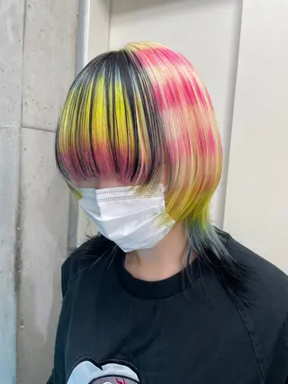 ミディアム ⛓️ブリーチ・ウルフ 特化⛓️MAKIのヘアスタイル