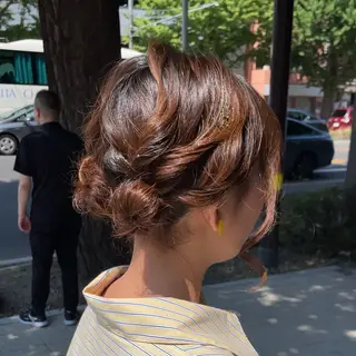 ミディアム 💝ヘアアレンジﾓ ﾃﾞﾙ募集💝みさきのヘアスタイル