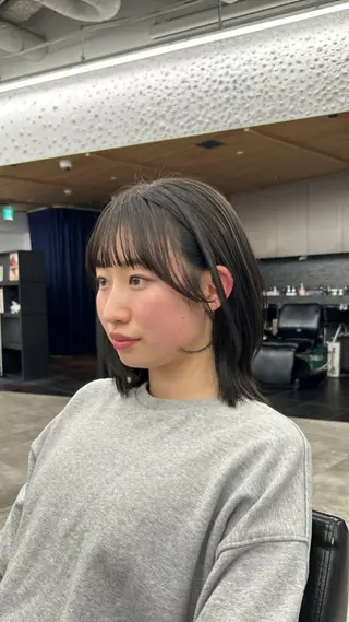 セミロング カラー レイヤー/ボブ/透明 感カラー/nayuのヘアスタイル