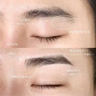 メンズ Une fleur soraのマツエク・マツパデザイン