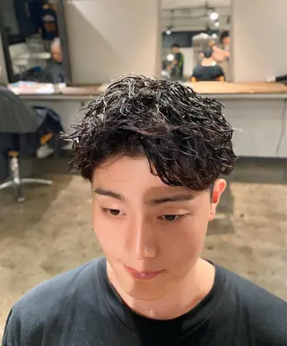 ショート パーマ メンズ メンズパーマ 特化/中川拓也のヘアスタイル
