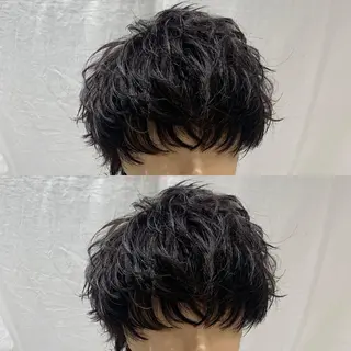 ショート ヘアアレンジ メンズ メンズパーマの達人 🌟川内絵人のヘアスタイル