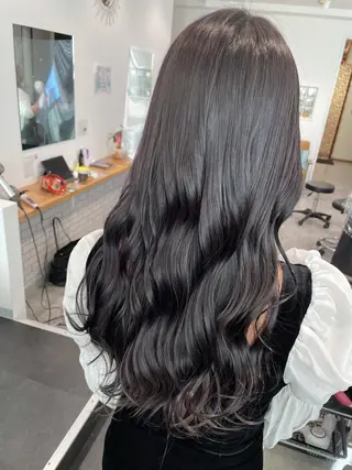 ロング カラー 京都美容師 塩のヘアスタイル