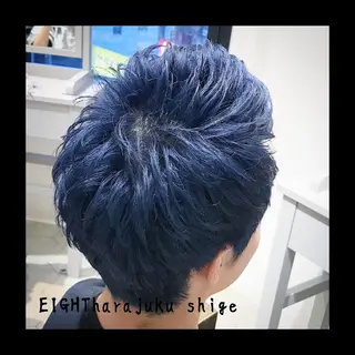 ショート カラー メンズ 及川シゲル 髪質改善講師のヘアスタイル