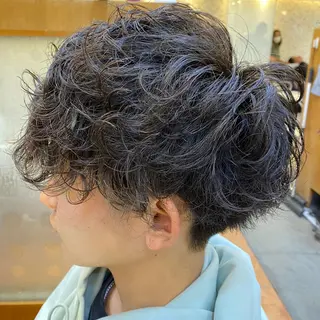 パーマ メンズ メンズパーマNo.1 🔥松嶋雄大のヘアスタイル