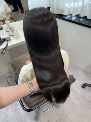 ロング 髪質改善/縮毛矯正 梅田茶屋町/西尾祐作のヘアスタイル