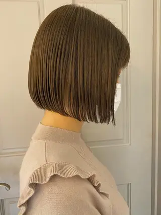 ショート カラー レイヤーと顔まわり 大好き❣️関口拓馬のヘアスタイル