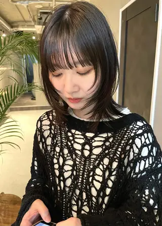 ミディアム 小野 龍樹のヘアスタイル