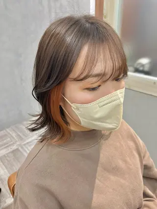 ミディアム カラー 🫧tomoka 透明感カラー🫧のヘアスタイル