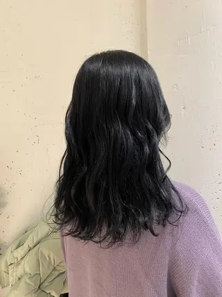 セミロング カラー ナチュラル/韓国💎 haruka 💎のヘアスタイル