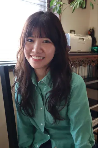 ロング カラー パーマ 金尾 凜のヘアスタイル