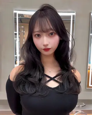 ロング カラー 韓国ヘア×髪質改善 サロンmareのヘアスタイル