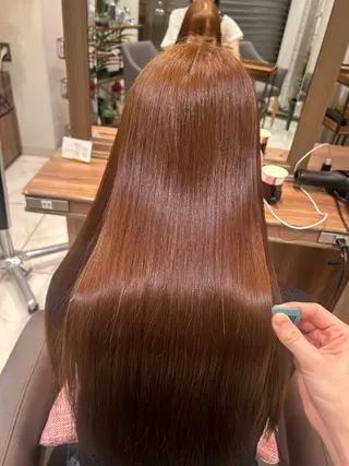 ロング カラー リノ🇰🇷韓国ヘア /うる艶カラー🫧‪のヘアスタイル