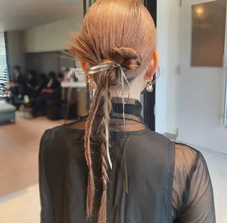 ロング ヘアアレンジ 平野 愛華のヘアスタイル