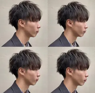 カラー パーマ メンズ 髪質改善🫧ベージュ 椙山 響のヘアスタイル