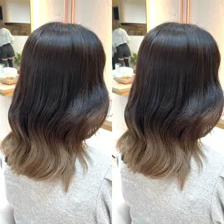 ミディアム ブリーチ無しダブル カラー🦕まどかのヘアスタイル