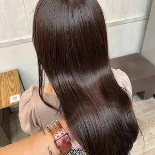 ロング パーマ カラー N° jemica 札幌のヘアスタイル