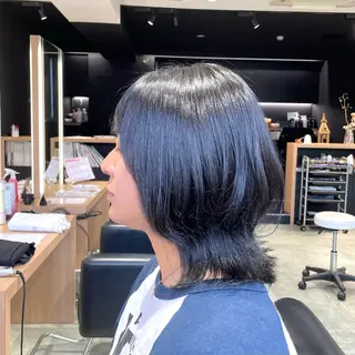 ミディアム カラー 長町/酸性ストレート /曲がる縮毛矯正のヘアスタイル