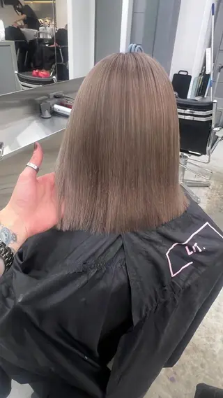 ミディアム ニュアンスカラー🫧 🎀森伶奈/髪質改善のヘアスタイル