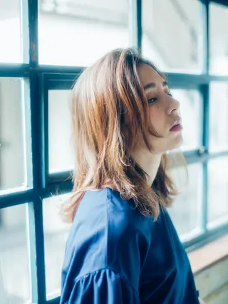 ミディアム カラー パーマ ヘアアレンジ メンズ キッズ ネイル マツエク・マツパ premier modelsのヘアスタイル