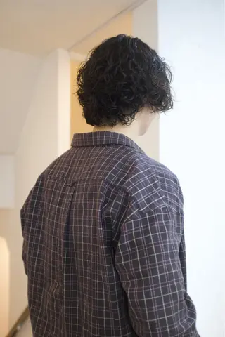 ショート カラー パーマ ヘアアレンジ メンズ 🦠カラーリスト/ 魚瀬あおい🦠のヘアスタイル