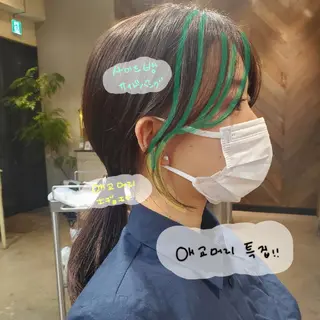 ミディアム 韓国レイヤー　 suzuのヘアスタイル