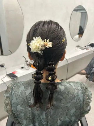 ロング ヘアアレンジ 🌷HARU 暖色/ヘアセット🫧のヘアスタイル