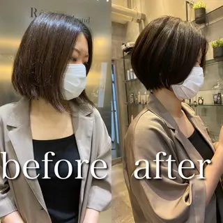 ショート カラー ❣️韓国レイヤー ❣️渡部晃輝のヘアスタイル