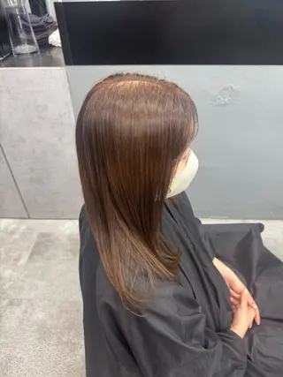 セミロング カラー Momoka🪷 /ご予約はインスタへのヘアスタイル