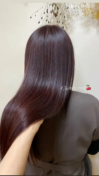 ロング カラー 中島朱音🤍髪質改善 ／艶感カラーのヘアスタイル