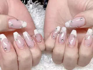 ネイル Shis_🦄shi 韓国風キラキラネイルのネイルデザイン