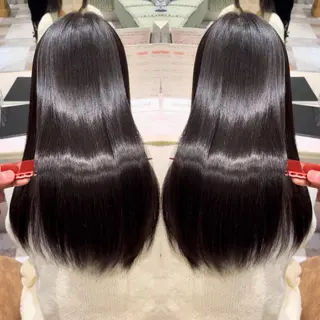 ロング カラー カットモデル募集 艶カラー/ユウトのヘアスタイル