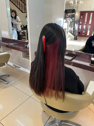 ロング カラー 八重樫 夢愛のヘアスタイル