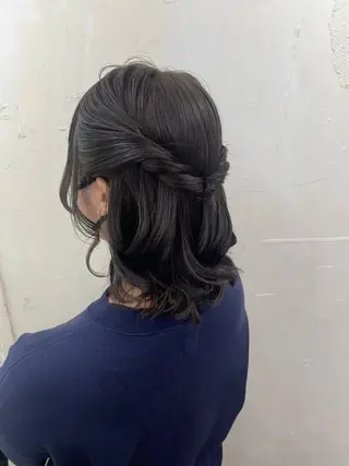 ヘアアレンジ 𝙃𝘼𝙍𝙐🎀 韓国×エクステのヘアスタイル