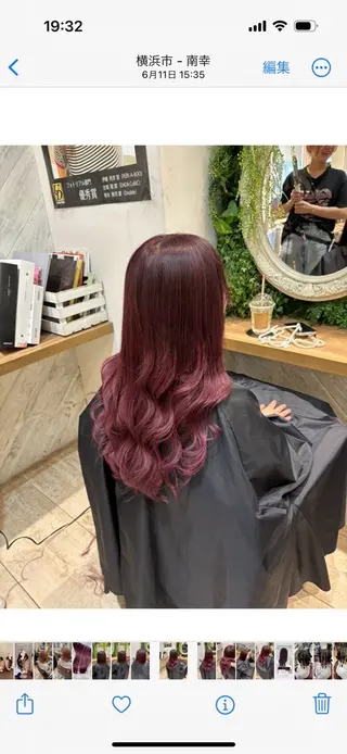 ロング 🧃暖色カラー/🪷 アレンジ/ yunaのヘアスタイル