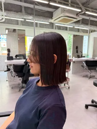 ショート カラー パーマ Bob &髪質改善 NEMOTOのヘアスタイル