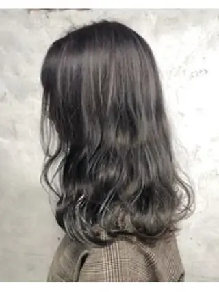 ロング パーマ ダブルカラー/sh unのヘアスタイル