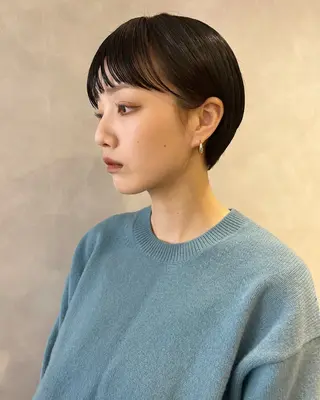 ショート 🌼タッセルボブ/シ ョートmoeka🌼のヘアスタイル