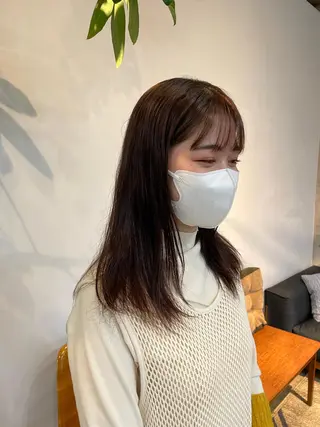 ミディアム カラー MAUVE MIYUのヘアスタイル